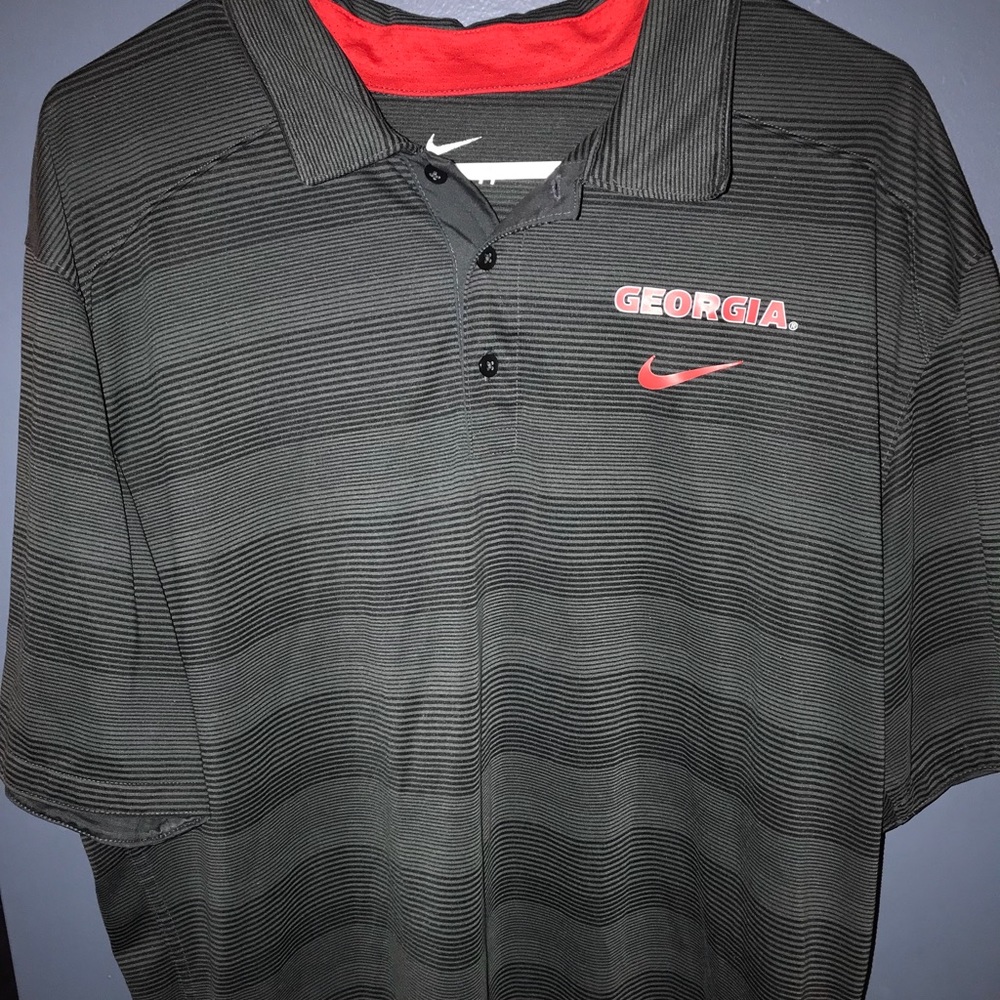 Grey Georgia Nike Dri-Fit Polo
